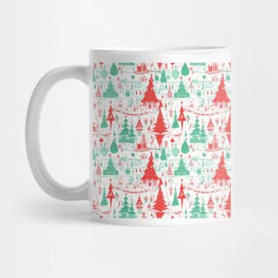 Dr Seuss Christmas Pattern Mug